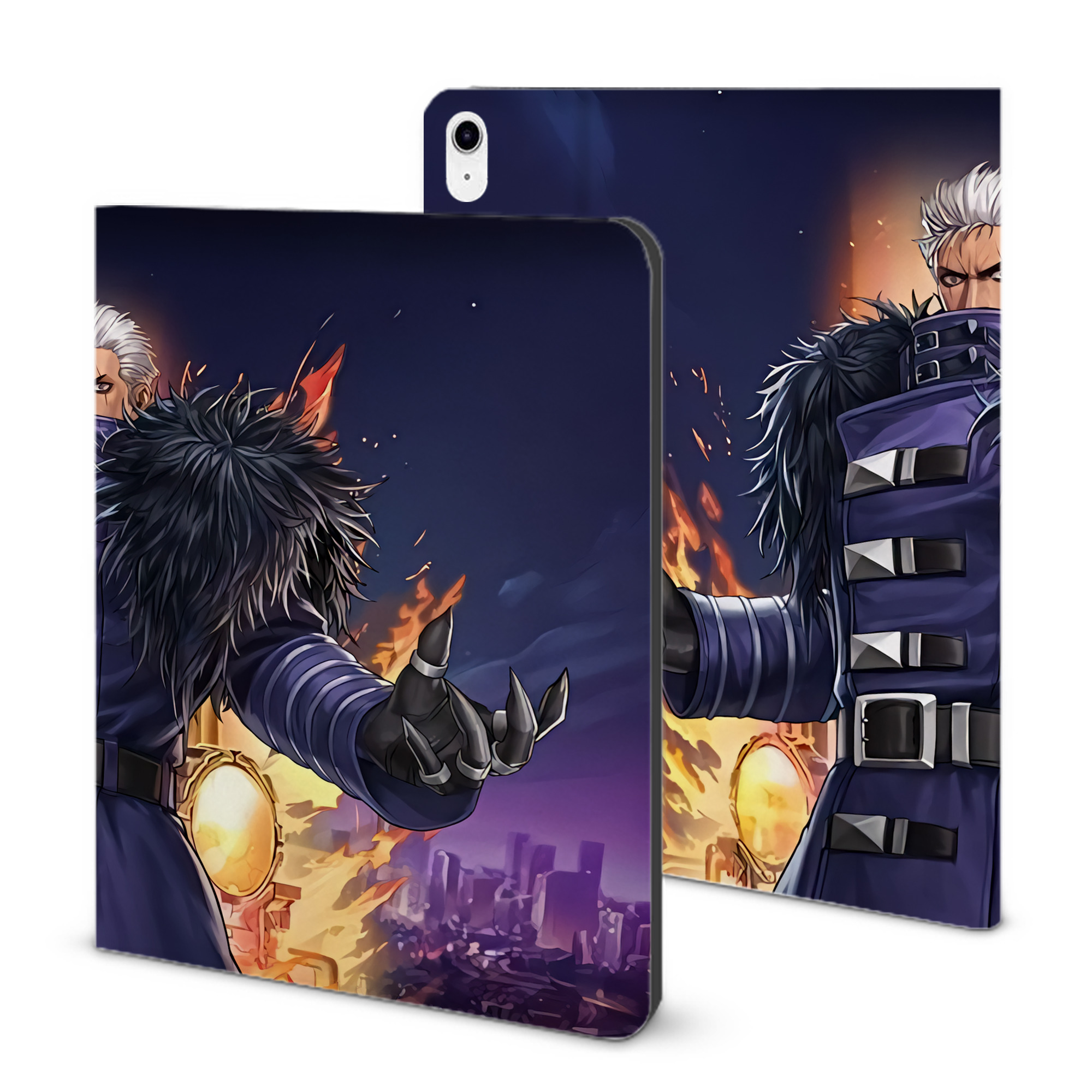 （画像用） 北斗の拳 Fist of the North Star IPad ケース ブック型 PUレザー TPU 耐衝撃 軽量 薄型 ペン収納なし 全面保護 IPad 各モデル対応